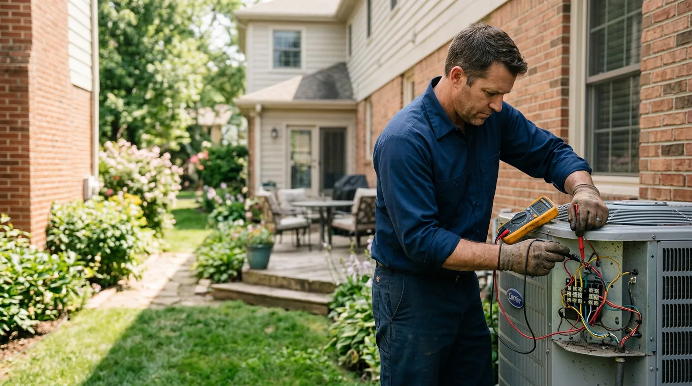 HVAC technician working near Burkesville, KY